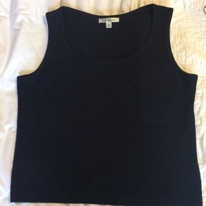 [St. John] Navy Blue Knit Top small s